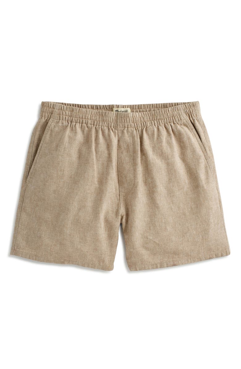 Madewell Everywear Linen Twill Shorts, Alternate, color, 