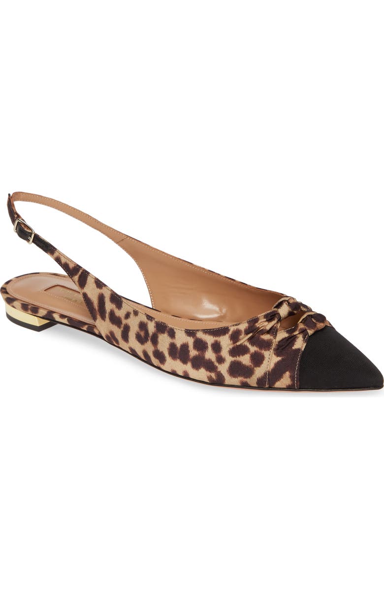 Aquazzura Mondaine Slingback Flat, Main, color,