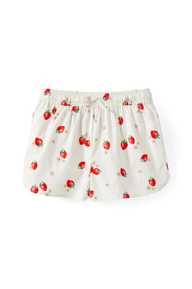 Kid's Gigi Woven Short, Main, color, Dark Vanilla Strawberry