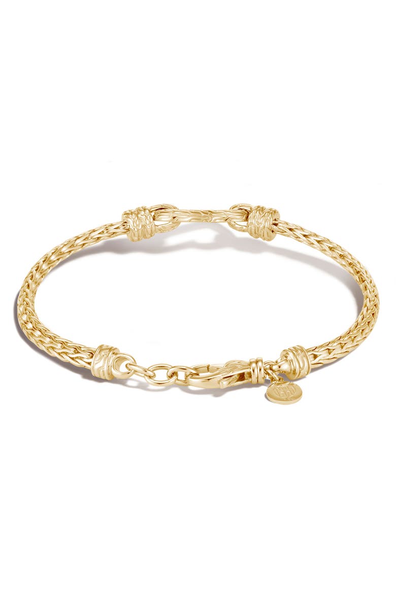 John Hardy Classic Chain Manah 18K Gold Heart Bracelet, Alternate, color, 