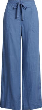 Lauren Ralph Lauren Linen Wide Leg Pants
