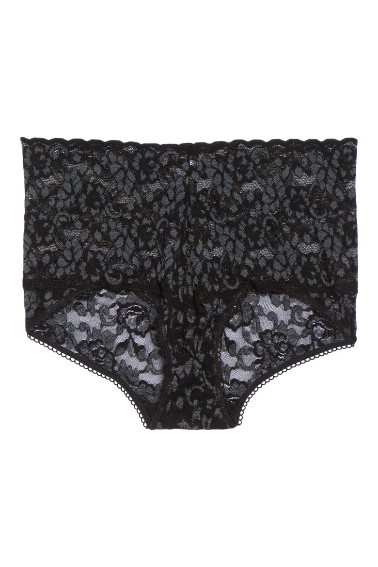 Cross Dye Lace Retro Vikini, Alternate, color, BLACK/ HEATHER