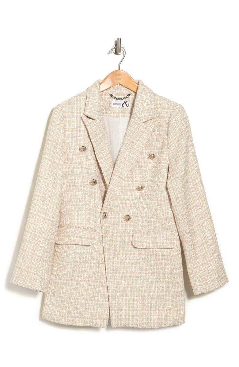 Belle & Bloom Princess Polly Tweed Blazer, Alternate, color, 