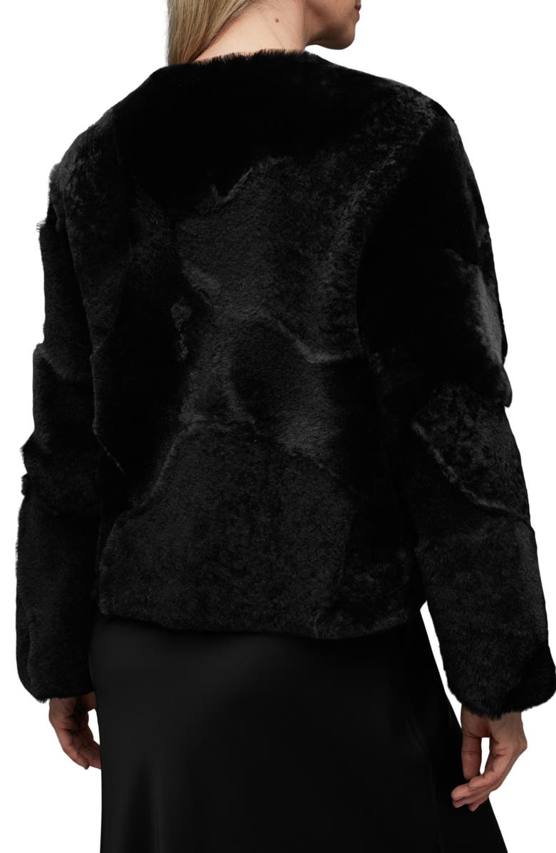 AllSaints Hania Relaxed Fit Genuine Shearling Jacket, Alternate, color,
