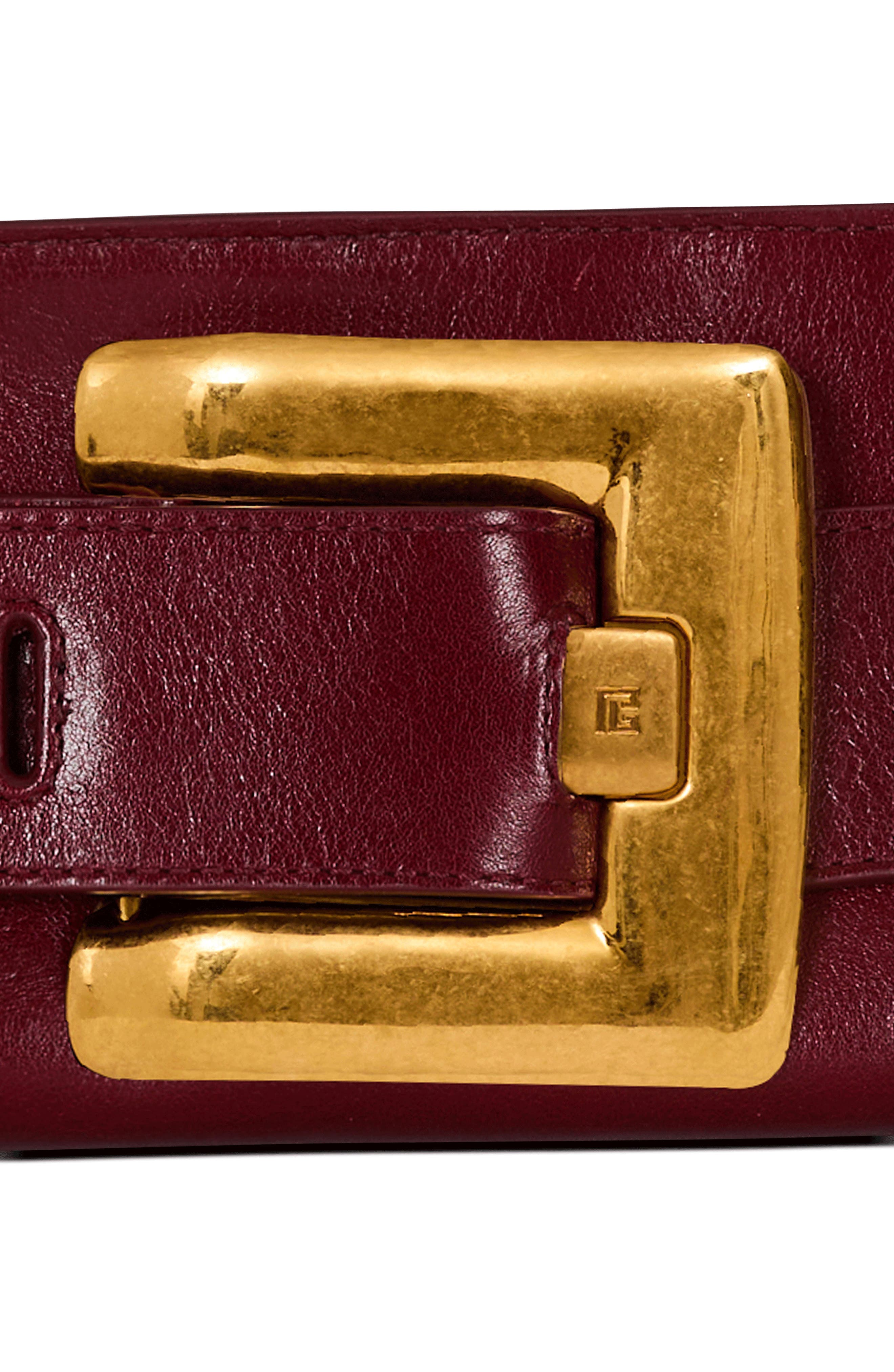 Anthem Leather Clutch, Alternate, color, 3AR EGGPLANT