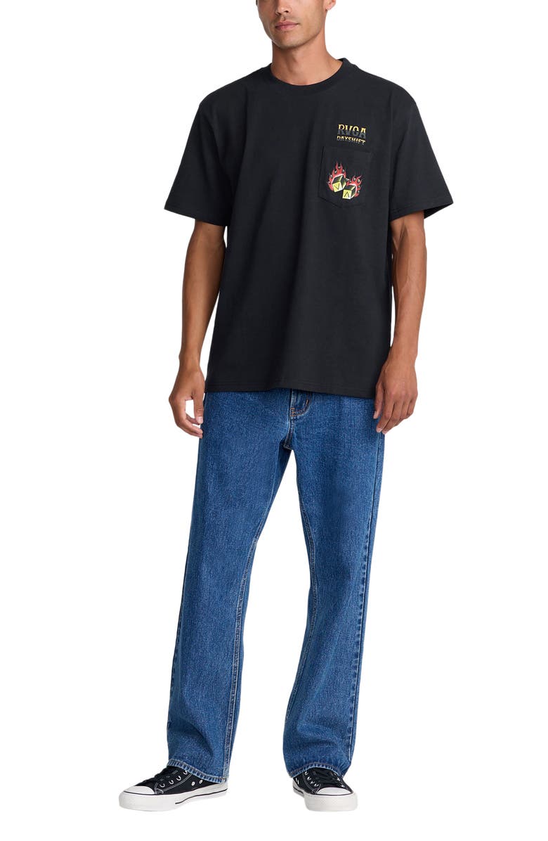 RVCA Hot Dice Graphic T-Shirt, Alternate, color, Black