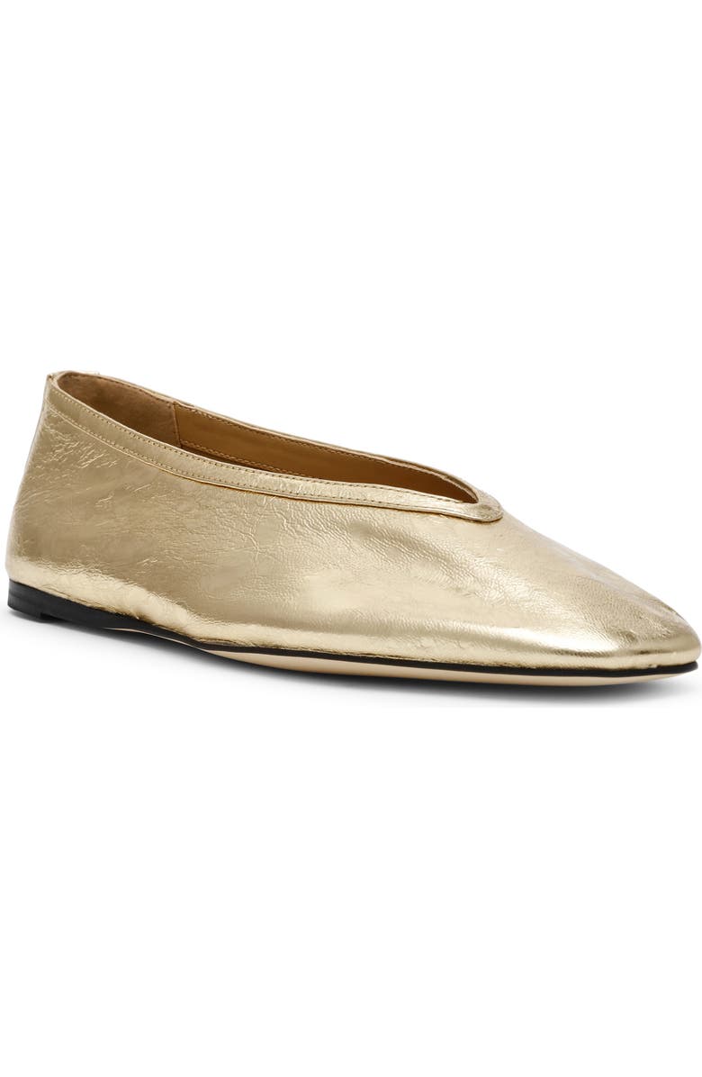 Steve Madden Leni Flat, Main, color, Gold Leather