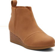 TOMS Kids' Clare Zip Wedge Bootie