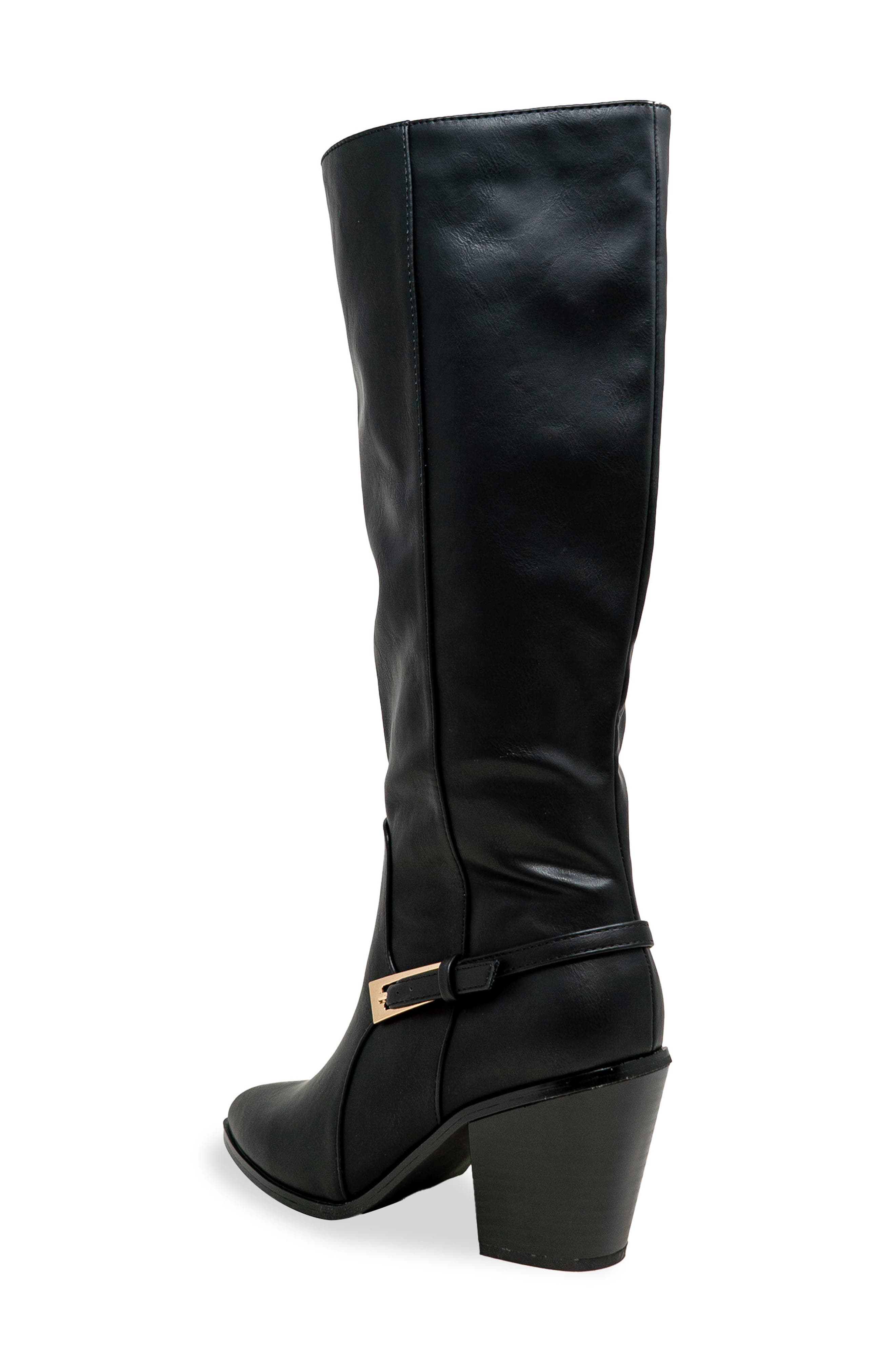 CHASE AND CHLOE Slouch Knee High Boot, Alternate, color, Black