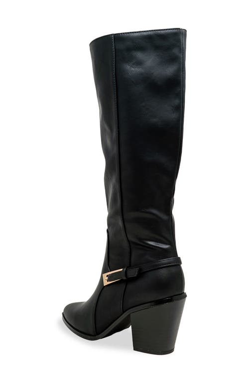 Chase & Chloe Chase And Chloe Slouch Knee High Boot In Black