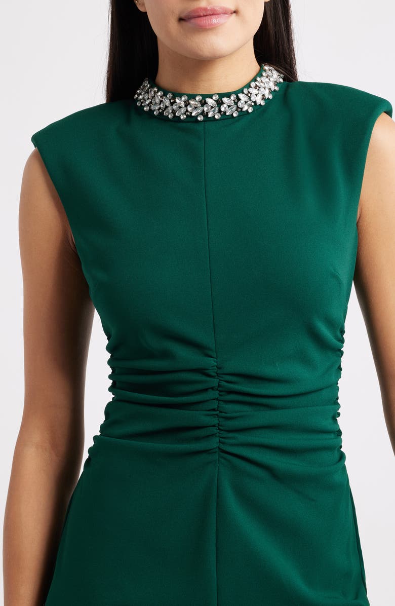 Eliza J Ruched Bodycon Dress, Alternate, color, Hunter