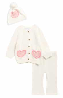GIRLS 3PC SWEATER/HAT SETS