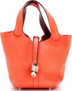 Pre-Owned Hermes Eclat Picotin Lock Bag Clemence PM