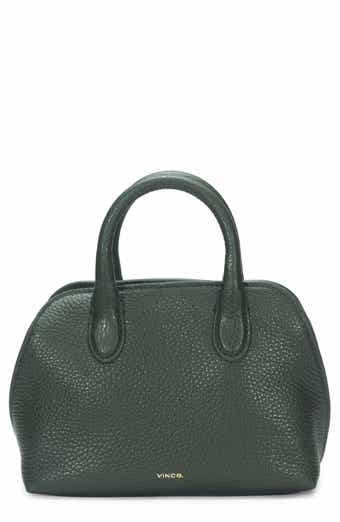 Mini Delphine Pebble Leather Top Handle Bag