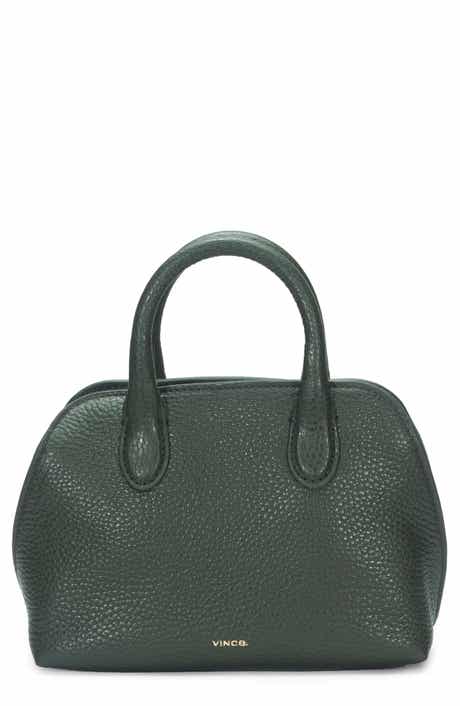 Vince Mini Delphine Pebble Leather Top Handle Bag