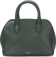 Vince Mini Delphine Pebble Leather Top Handle Bag