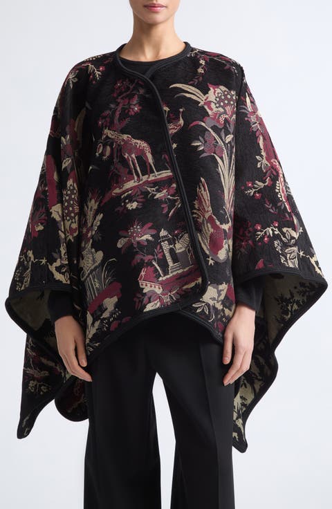 Reversible Jacquard Cape