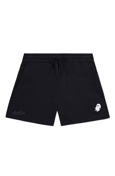 Womens Ghost Midweight Washed Fleece Shorts
