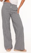 Petal & Pup Abbott Gingham Wide Leg Pants