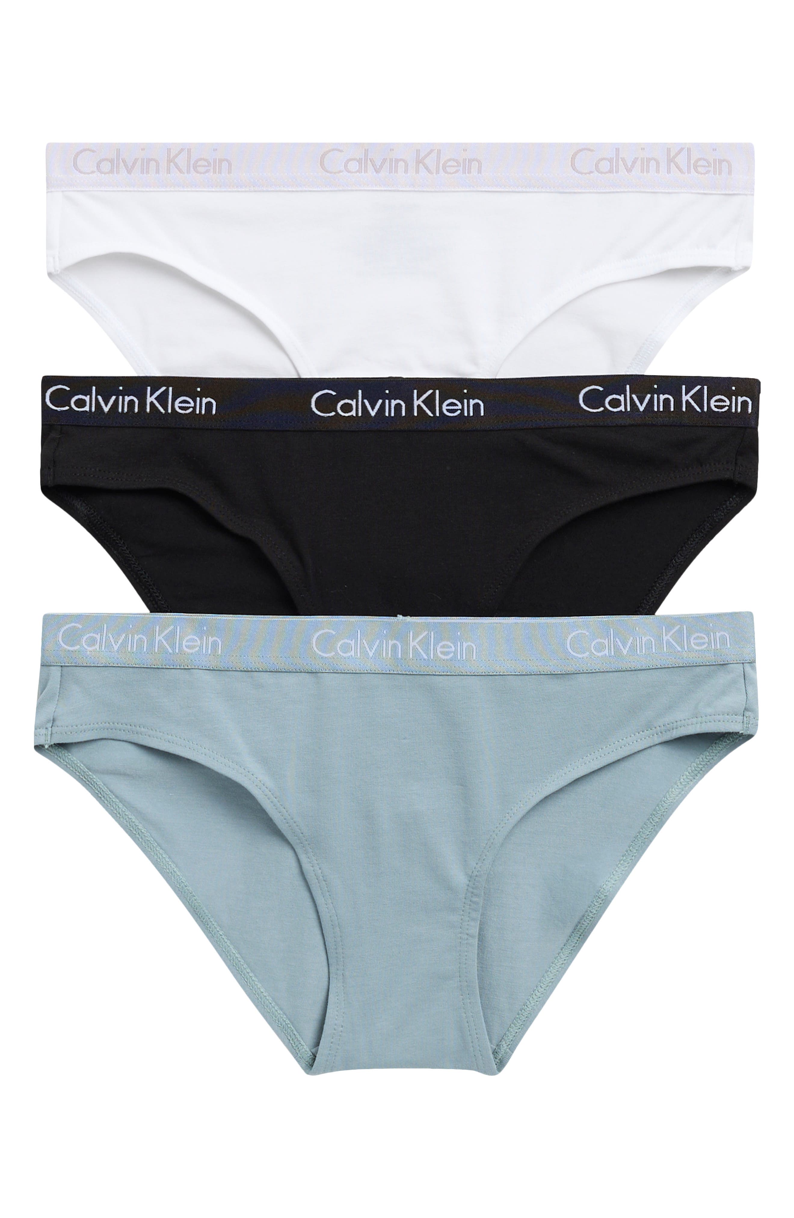 Calvin Klein Motive Cotton Bikini Panties - Pack of 3
