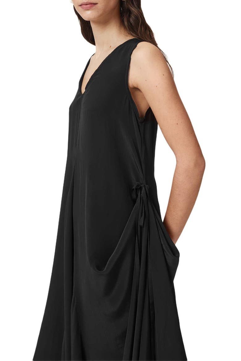 Sybil Midi Dress, Alternate, color, BLACK