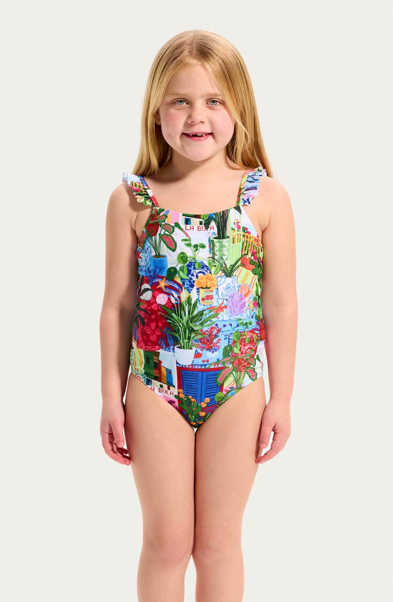 Seafolly Kids' La Boca One-Piece Swimsuit, Alternate, color, 