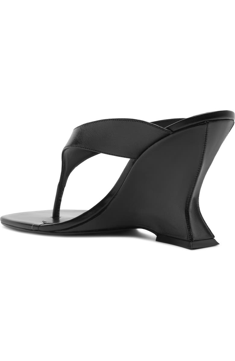 Schutz Maya Wedge Sandal, Alternate, color, Black