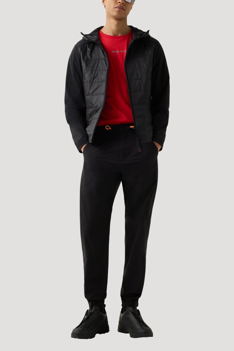 Kegan Hybrid Jacket, Alternate, color, Black