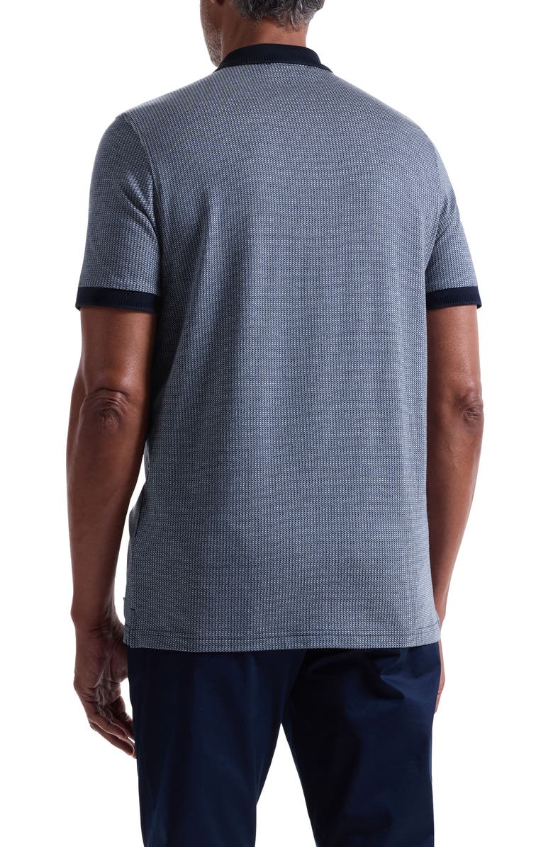 Bugatchi Mercerized Cotton Polo, Alternate, color, Navy