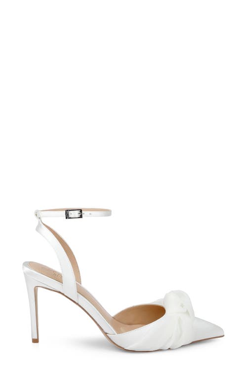 Jewel Badgley Mischka Federica Ankle Strap Pointed Toe Pump