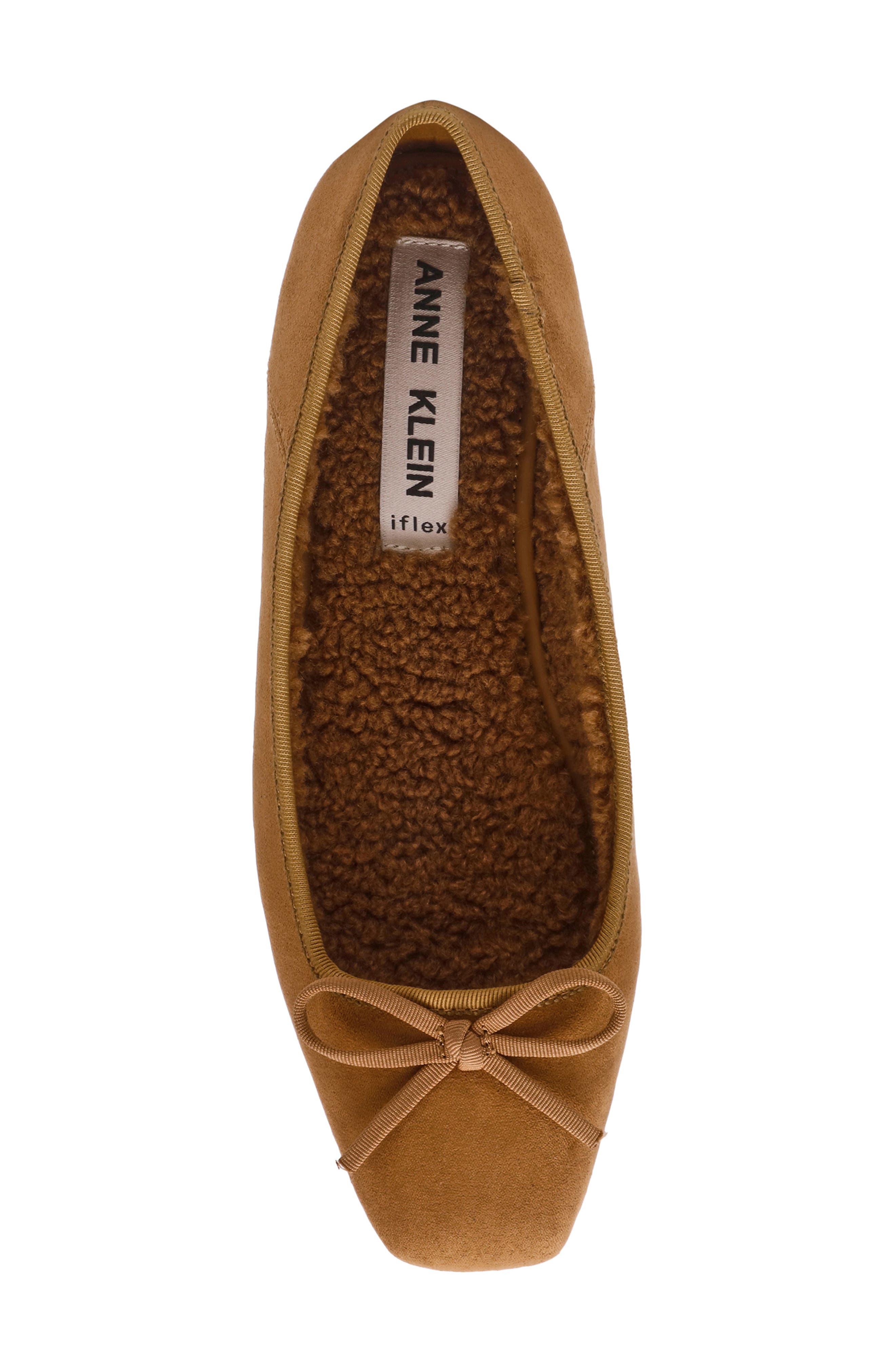 Anne Klein Ballet Flat, Alternate, color, Tan Suede