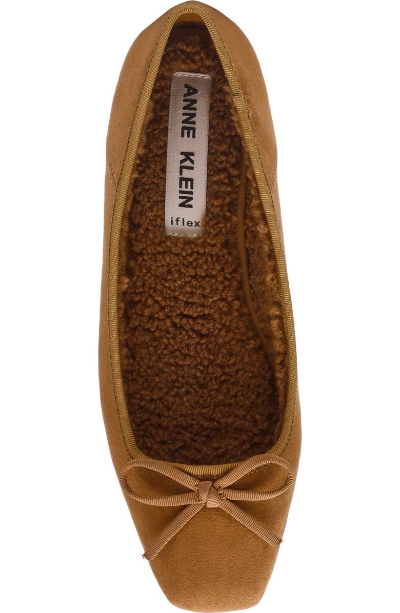 Anne Klein Ballet Flat, Alternate, color, Tan Suede