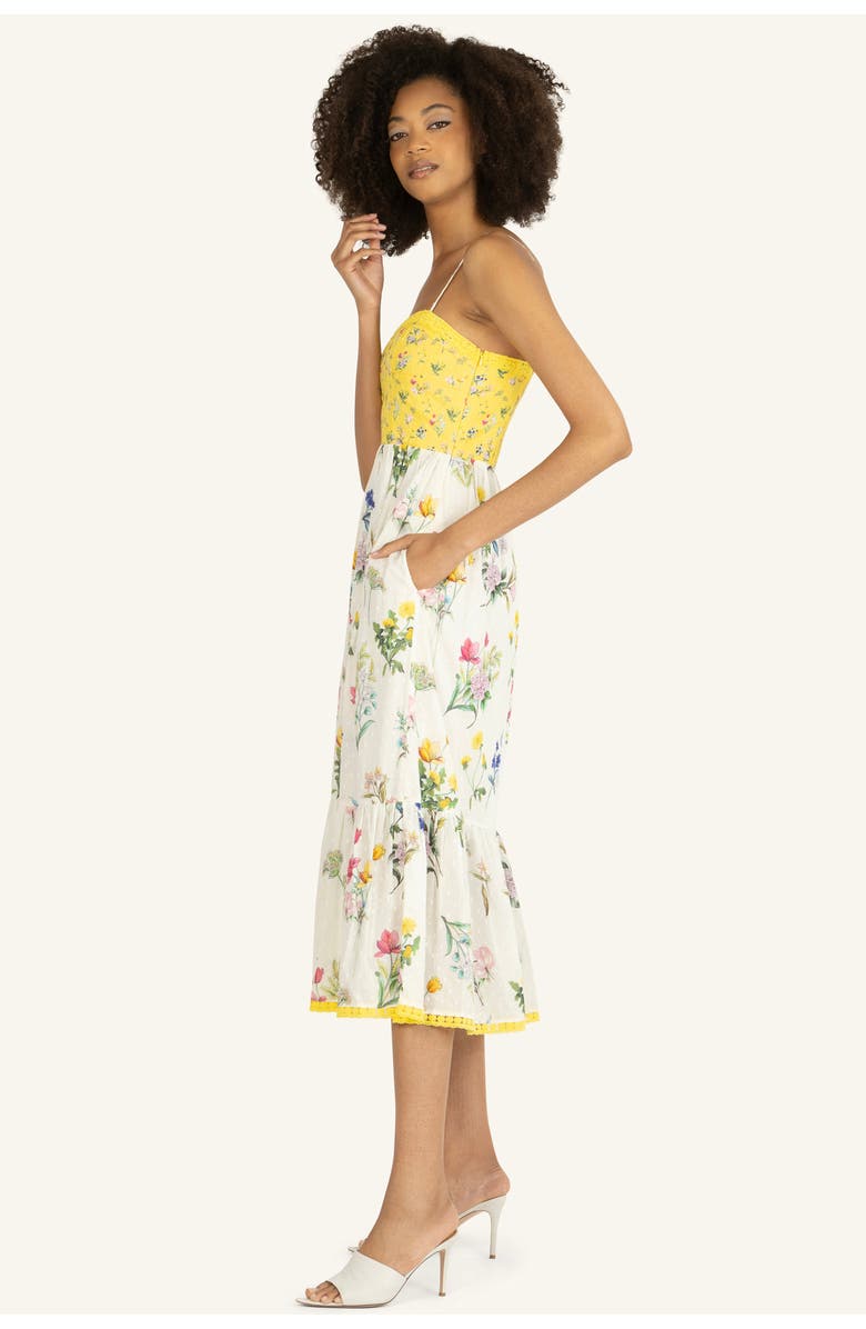 Super Natural by Secret Mission Finley Dress, Alternate, color, Yellow Vintage With Border