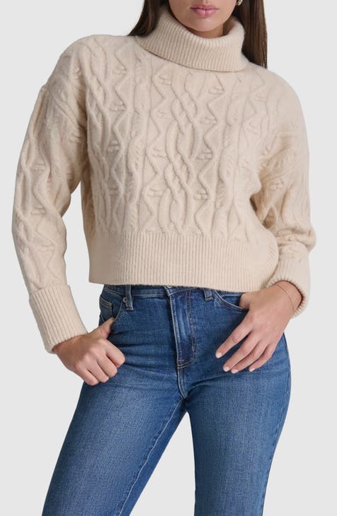 Cable Stitch Turtleneck Sweater