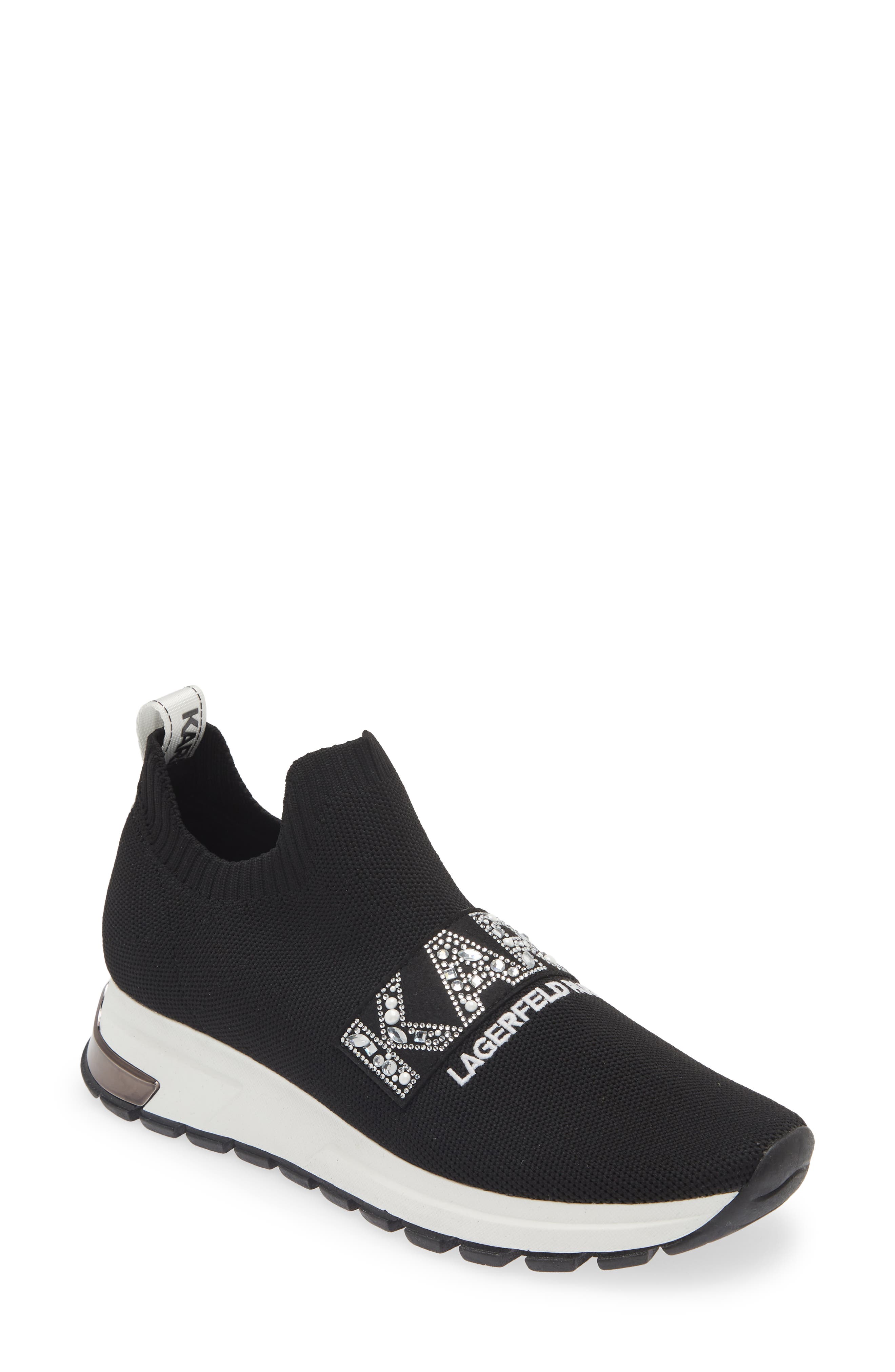 KARL LAGERFELD PARIS Maries Crystal Sneaker, Main, color, 