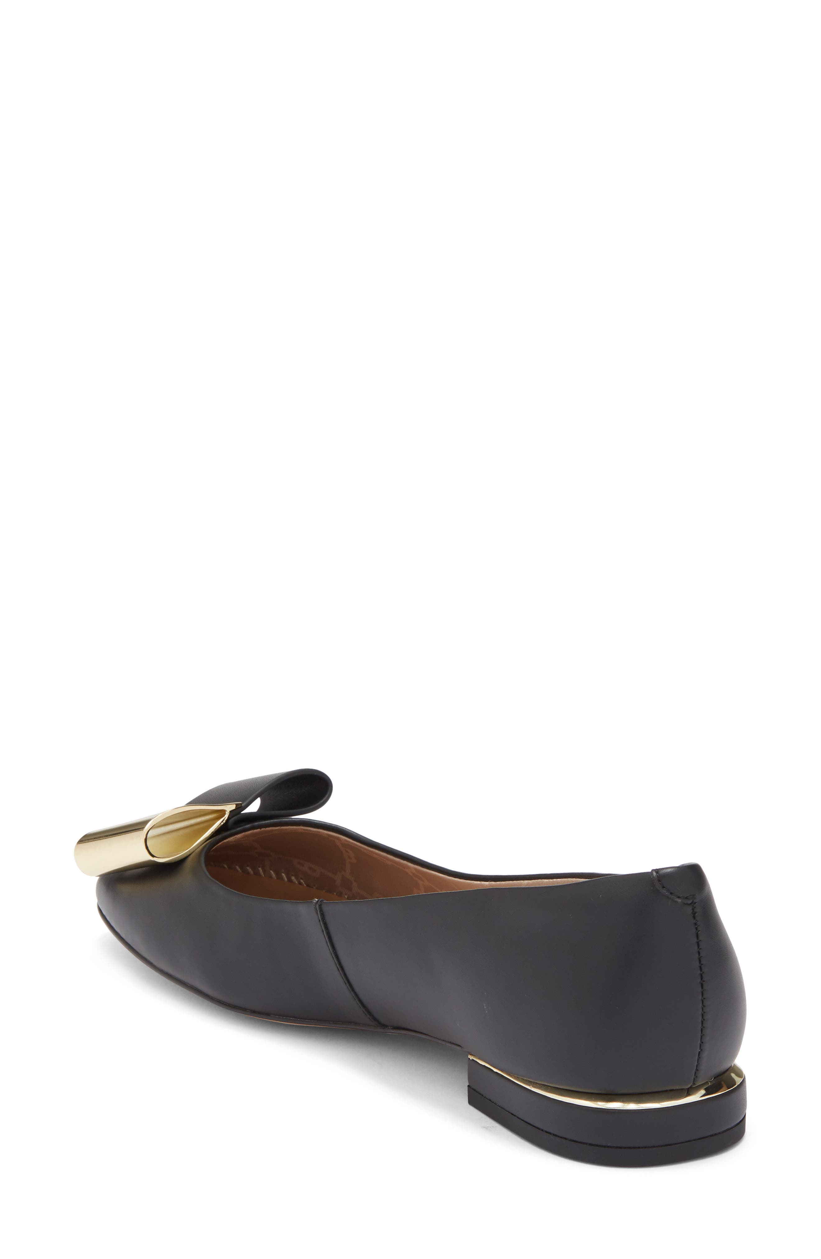 Ted Baker London Darcy Bow Flat, Alternate, color, Black