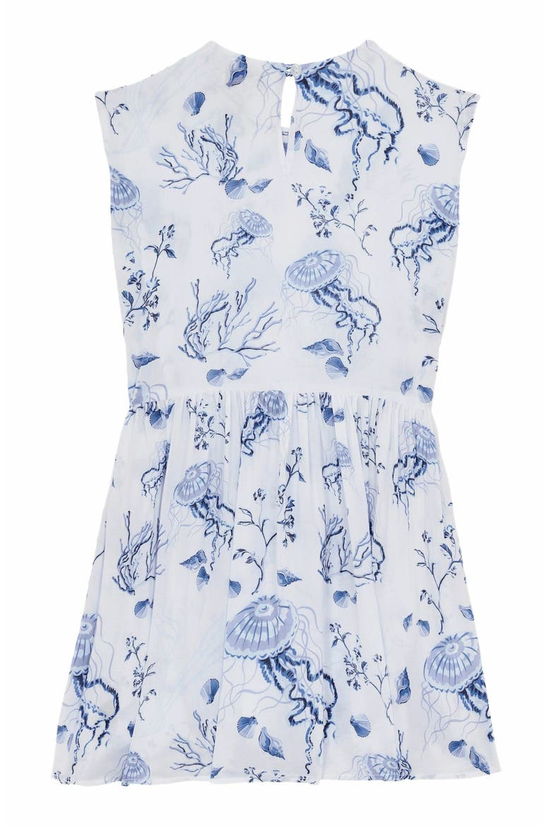 Kids' Medusa and Shells Dress, Alternate, color, BLANC