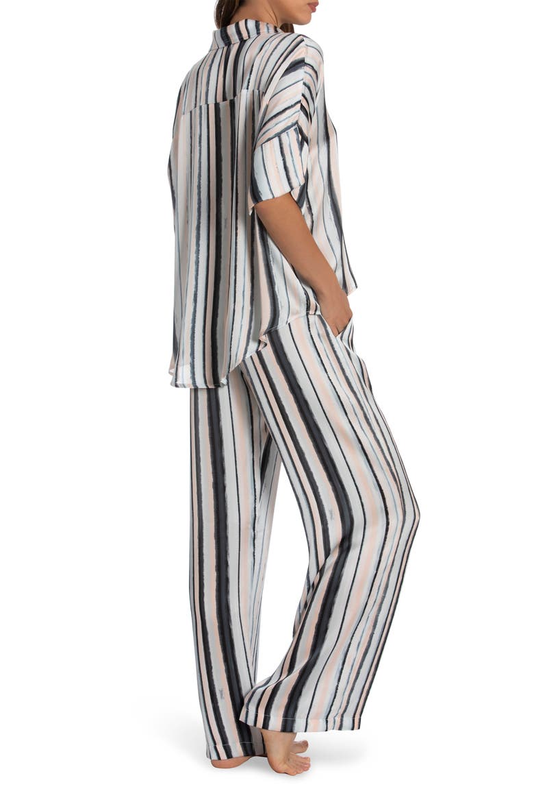 Bali Stripe Satin Pajamas, Alternate, color, MINT