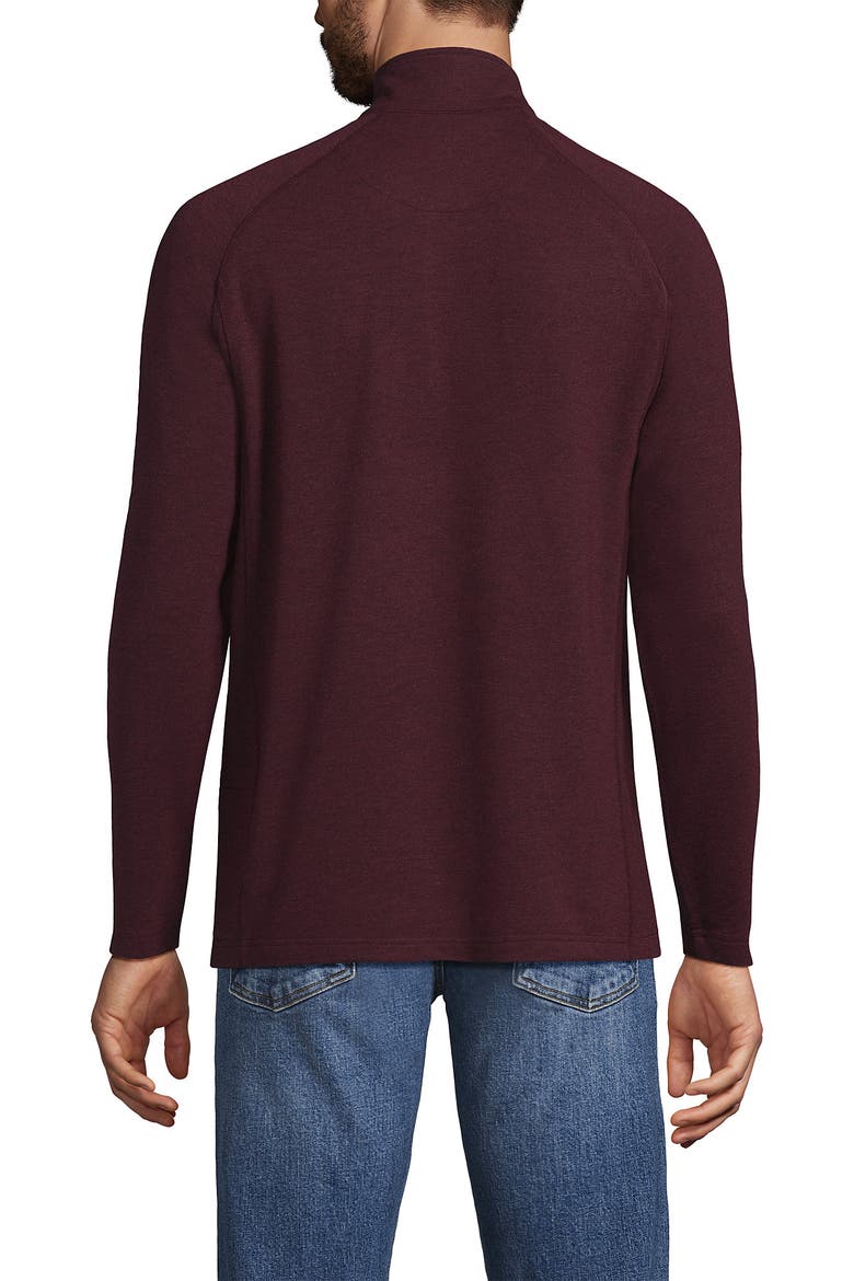 Long Sleeve Raglan Hybrid Quarter Zip, Alternate, color, Lush Burgundy  Heather
