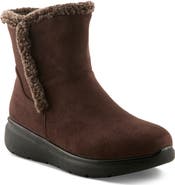 Flexus by Spring Step Daeloriah Water Resistant Faux Fur Bootie