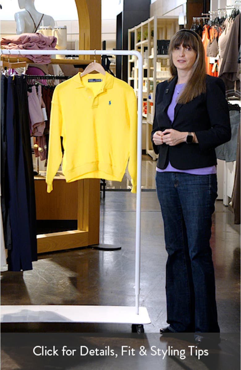 Arctic Fleece Polo Sweatshirt, sales video thumbnail