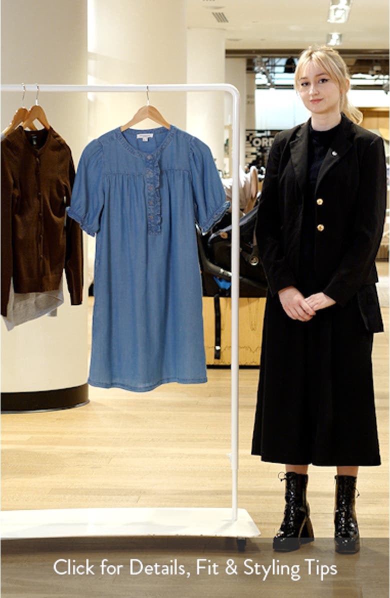 Rhea Ruffle Shift Dress, sales video thumbnail