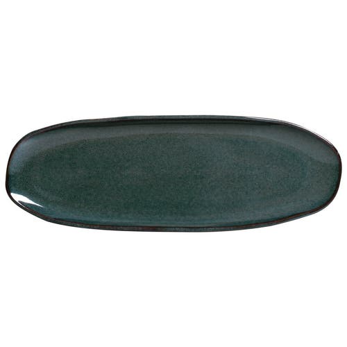 Porto Brasil Shallow Organic Oval Platter Small Set Of 4 In Blue
