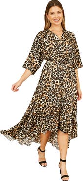 Yumi Leopard Print Wrap Dress