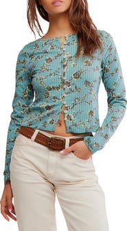 Free People Tilly Cotton Seersucker Cardigan