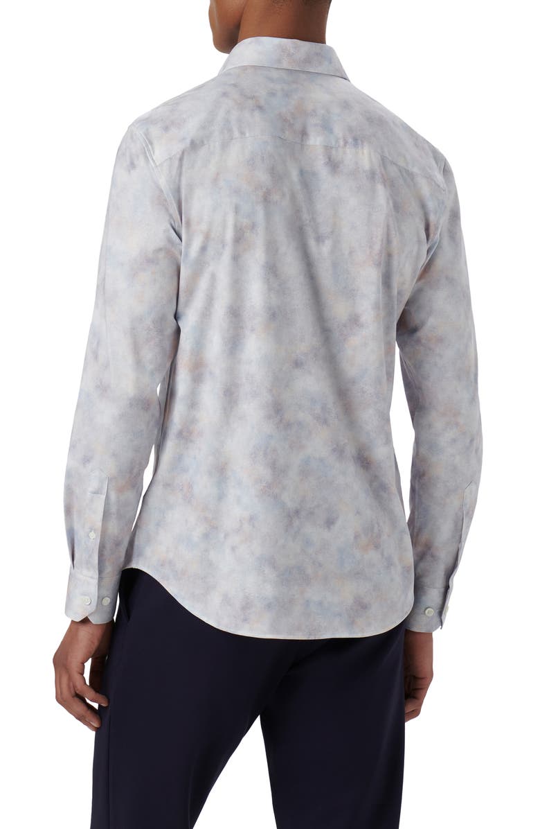 Bugatchi James OoohCotton<sup>®</sup> Print Button-Up Shirt, Alternate, color, 