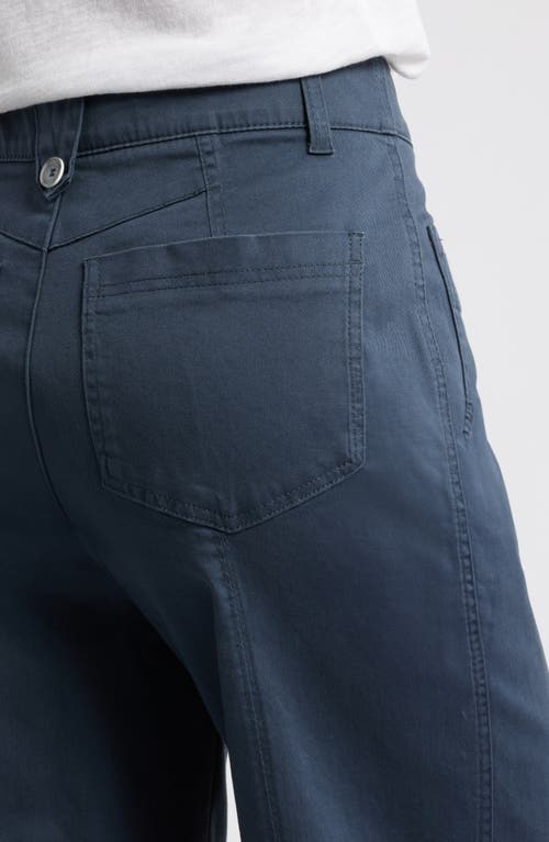 Wit & Wisdom 'ab'solution Skyrise High Waist Exposed Button Fly Wide Leg Pants In Orion Blue