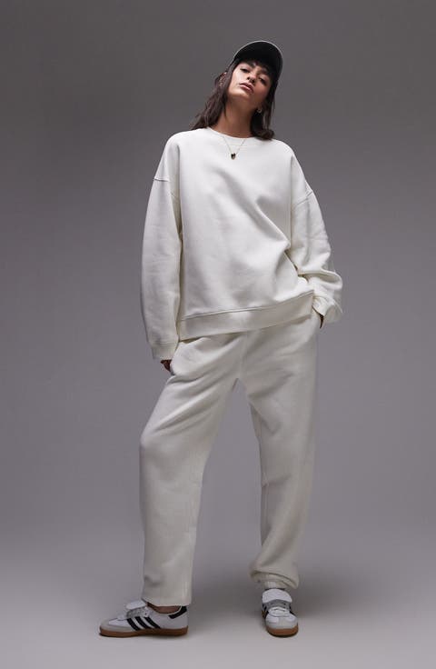 Cotton Blend Cuffed Joggers