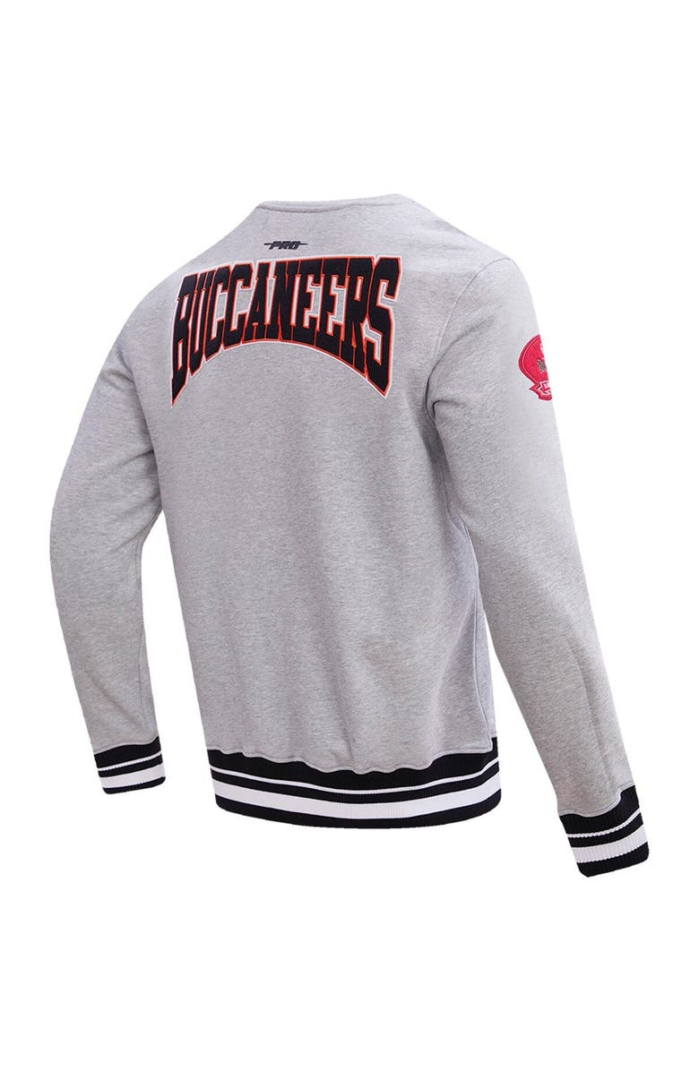 PRO STANDARD Men's Pro Standard Heather Gray Tampa Bay Buccaneers Crest Emblem Pullover Sweatshirt, Alternate, color, Heather Gray