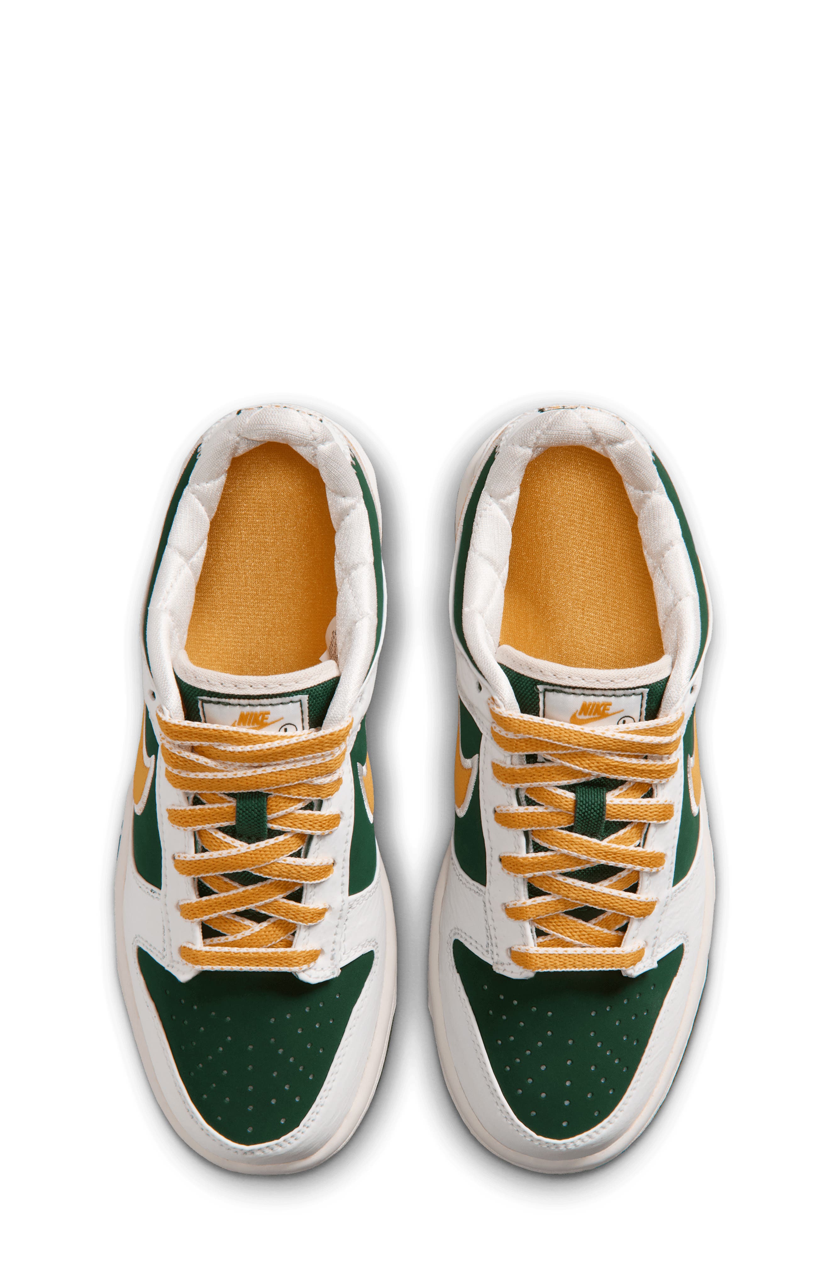 Kids' Dunk Low LV8 Sneaker, Alternate, color, 100 SAIL/UNIGLD